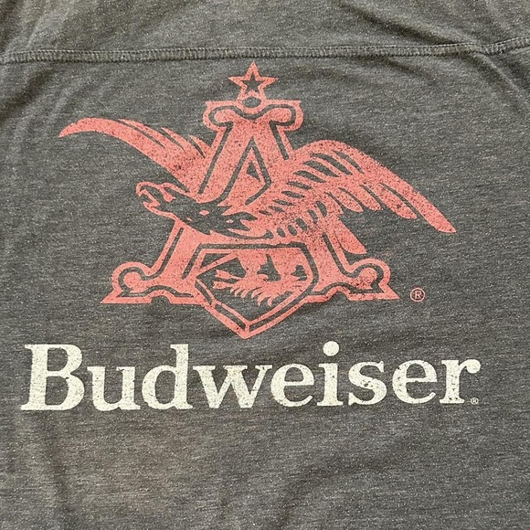 Budweiser football t-shirt official license | XL in Gray - Picture 4 of 4